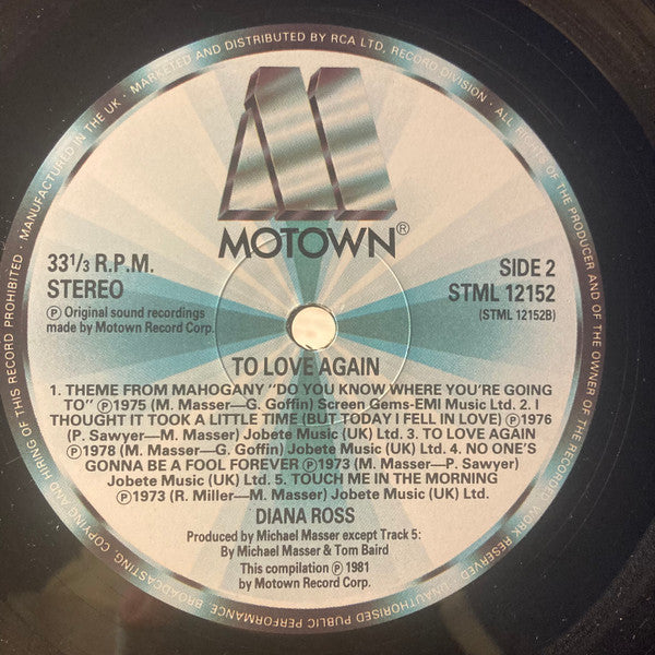Diana Ross - To Love Again - 1981