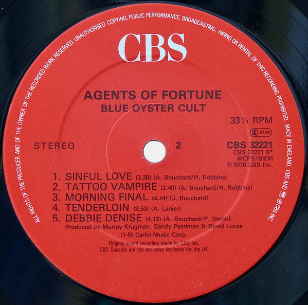 Blue Öyster Cult - Agents Of Fortune -