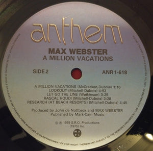 Max Webster - A Million Vacations -