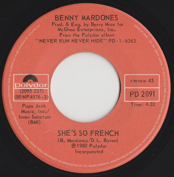 Benny Mardones - Into The Night  