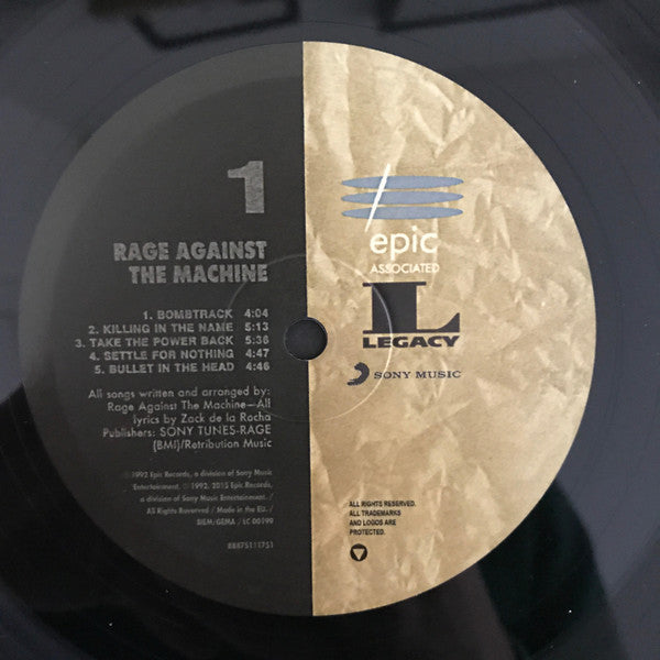 Rage Against The Machine - Rage Against The Machine Vinyl Record