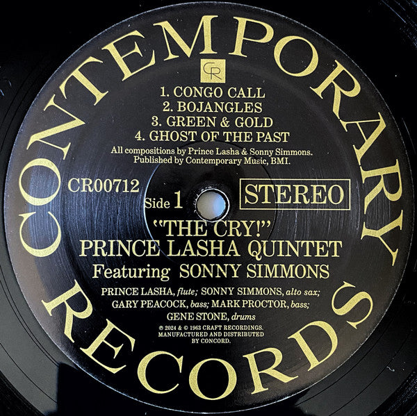 Prince Lasha Quintet Featuring Sonny Simmons - The Cry! - 2024