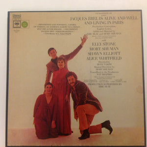 Eric Blau And Mort Shuman - Jacques Brel Is Alive And Well And Living In Paris -