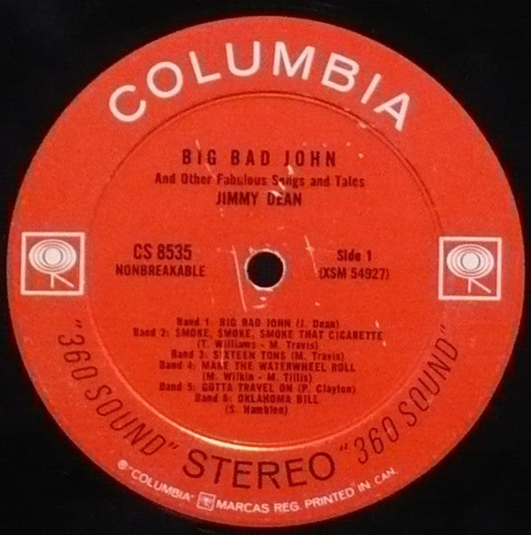 Jimmy Dean - Big Bad John And Other Fabulous Songs And Tales