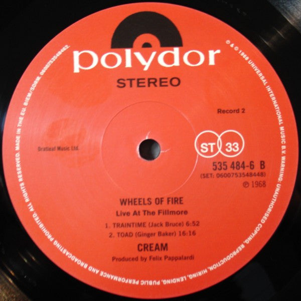 Cream - Wheels Of Fire - 2019