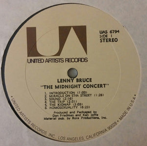 Lenny Bruce - The Midnight Concert