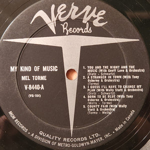 Mel Torme - My Kind Of Music Vinyl Record