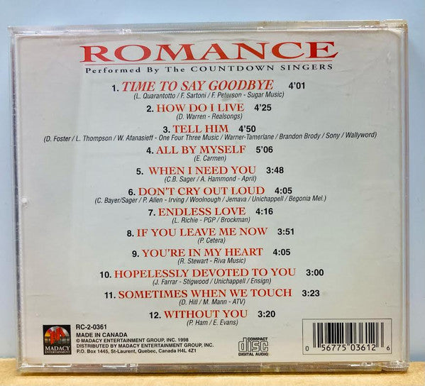 Countdown Singers, The - Romance: Time To Say Goodbye (CD) - 1998