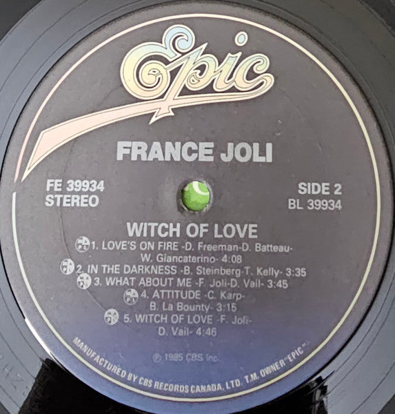 France Joli - Witch Of Love - 1985