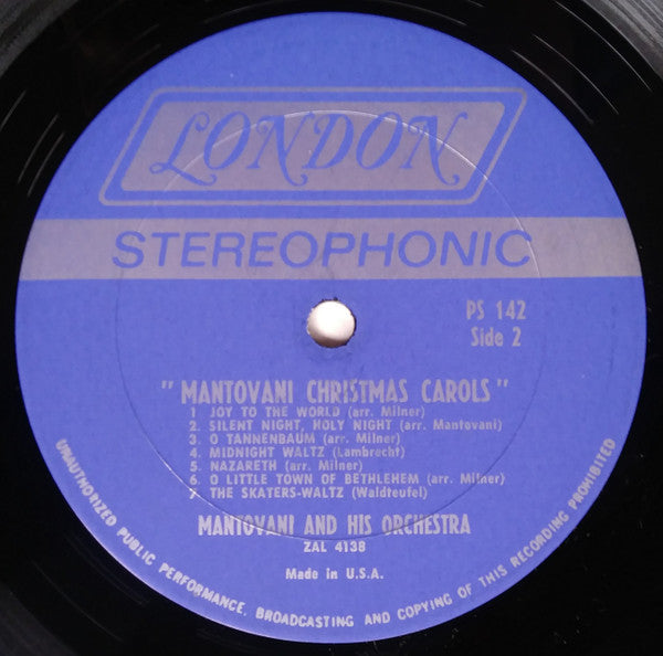 Mantovani And His Orchestra - Mantovani Christmas Carols -