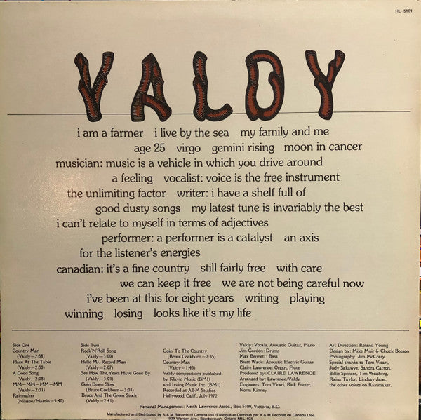 Valdy - Country Man