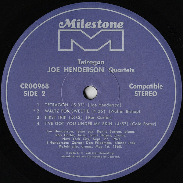 Joe Henderson Quartet - Tetragon - 2026