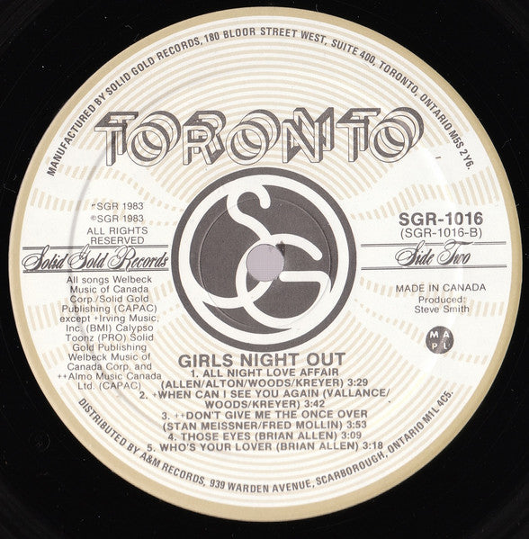 Toronto - Girls Night Out - 1983