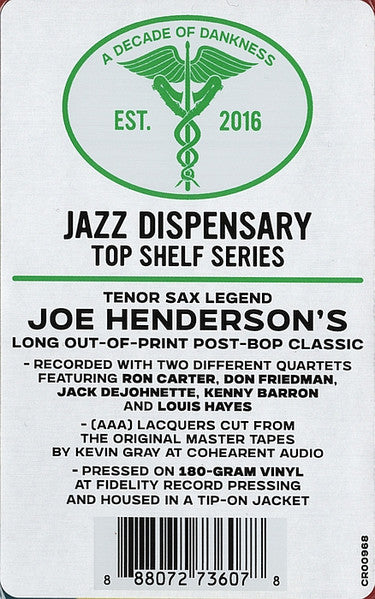 Joe Henderson Quartet - Tetragon - 2026