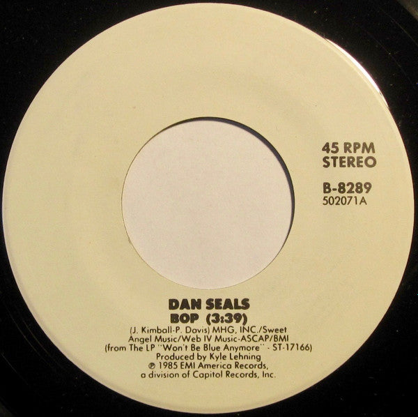 Dan Seals - Bop / In San Antone Vinyl Record