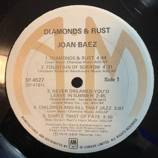 Joan Baez - Diamonds & Rust