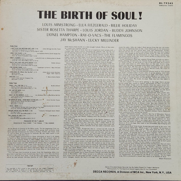Various - The Birth Of Soul!