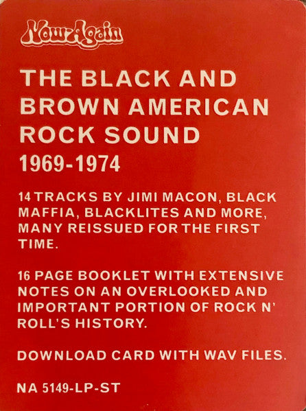 Various - Function Underground: The Black And Brown American Rock Sound 1969-1974 - 2017