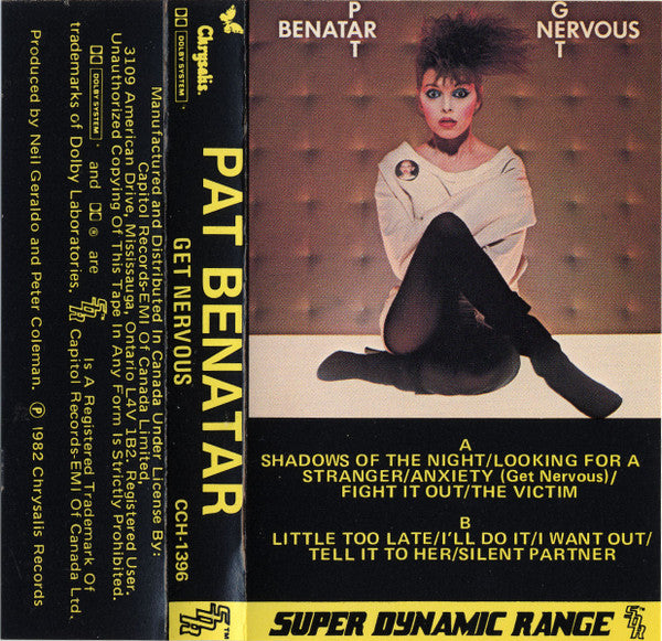 Pat Benatar - Get Nervous Vinyl Record