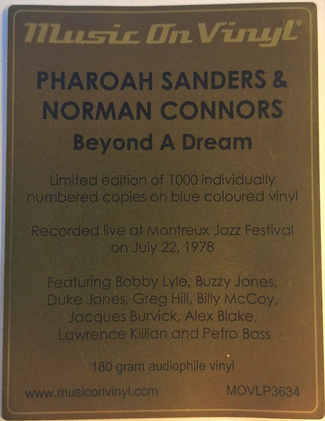 Pharoah Sanders & Norman Connors - Beyond A Dream - 2025