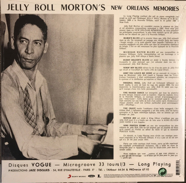 Jelly Roll Morton - Jelly Roll Morton's New Orleans Memories