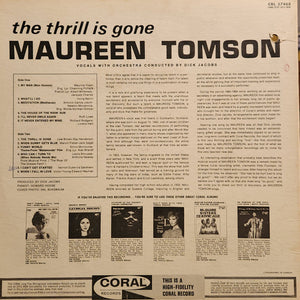 Maureen Tomson - The Thrill Is Gone