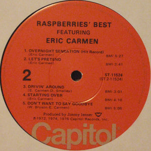 Raspberries - Raspberries' Best - Featuring Eric Carmen