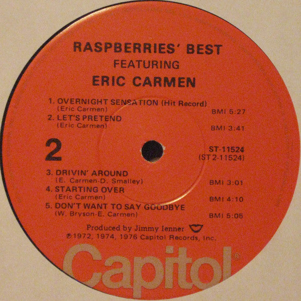 Raspberries - Raspberries' Best - Featuring Eric Carmen