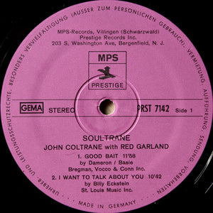 John Coltrane - Soultrane Vinyl Record