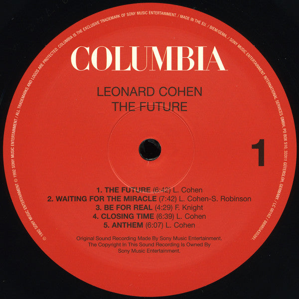 Leonard Cohen - The Future - 2017