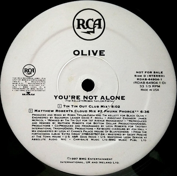 Olive - You're Not Alone - 1997