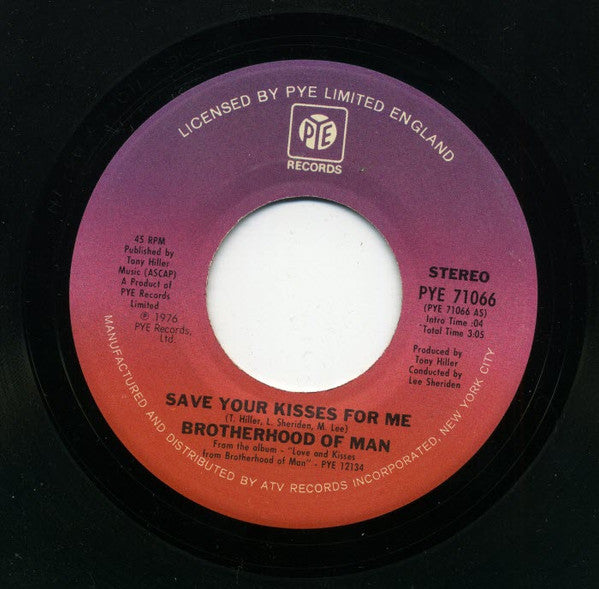 Brotherhood Of Man - Save Your Kisses For Me