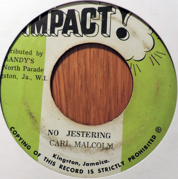 Carl Malcolm - No Jestering -