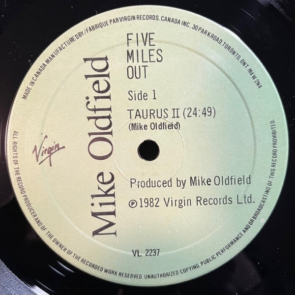 Mike Oldfield - Five Miles Out