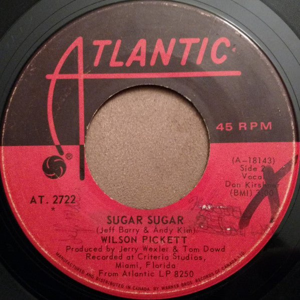 Wilson Pickett - Cole, Cooke & Redding / Sugar Sugar Vinyl Record