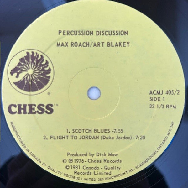 Max Roach / Art Blakey - Percussion Discussion -
