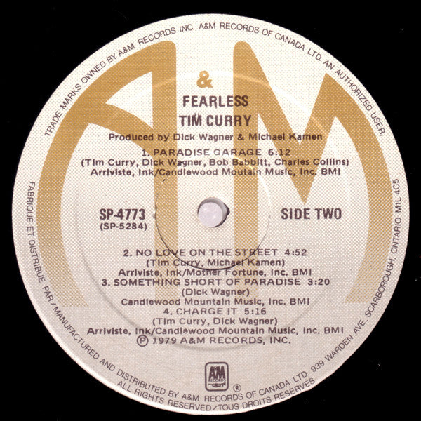 Tim Curry - Fearless - 1979