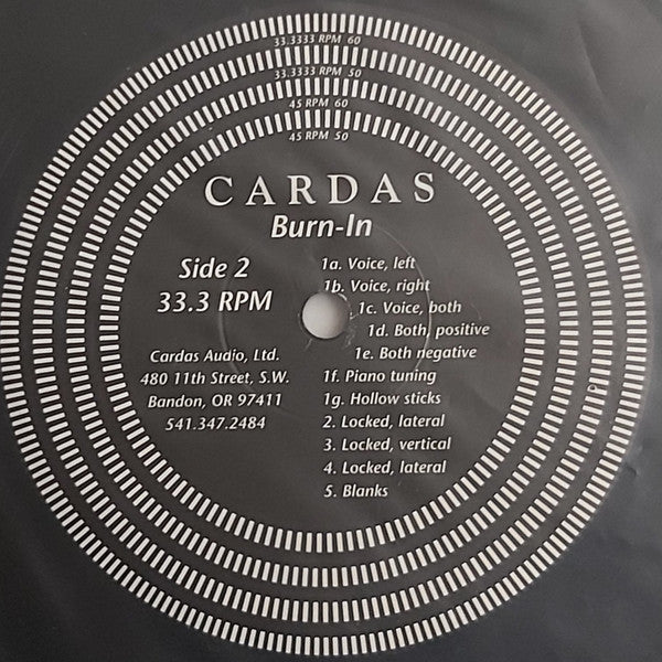 No Artist - Cardas Frequency Sweep And Burn-In Record Vinyl Record