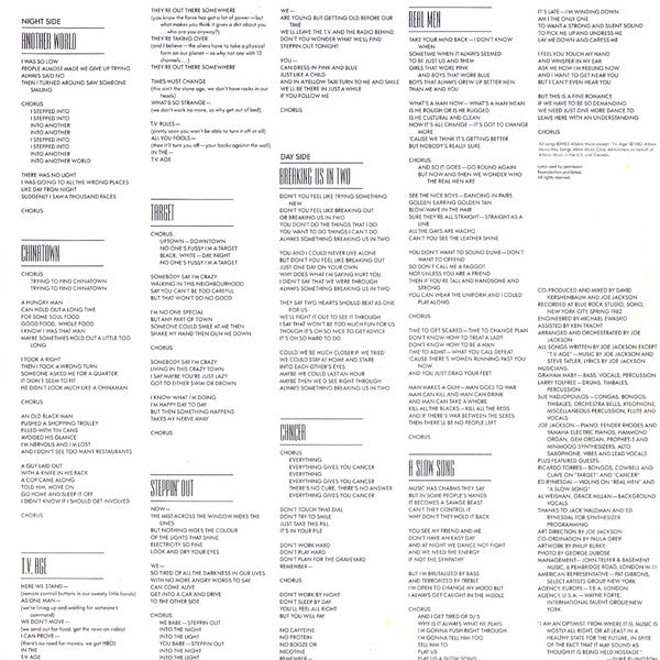 Joe Jackson - Night And Day - 1982