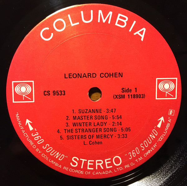 Leonard Cohen - Songs Of Leonard Cohen