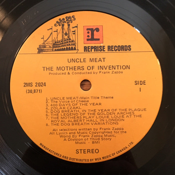 The Mothers Of Invention - Uncle Meat Vinyl Record