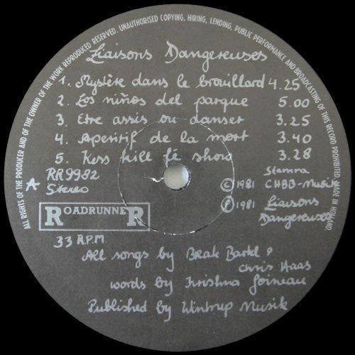 Liaisons Dangereuses - Liaisons Dangereuses - 1982