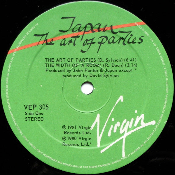 Japan - The Art Of Parties - 1981