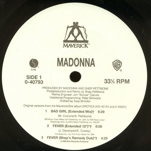 Madonna - Bad Girl