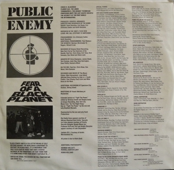 Public Enemy - Fear Of A Black Planet - 1990