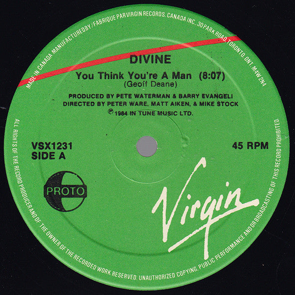 Divine - You Think You're A Man - 1984