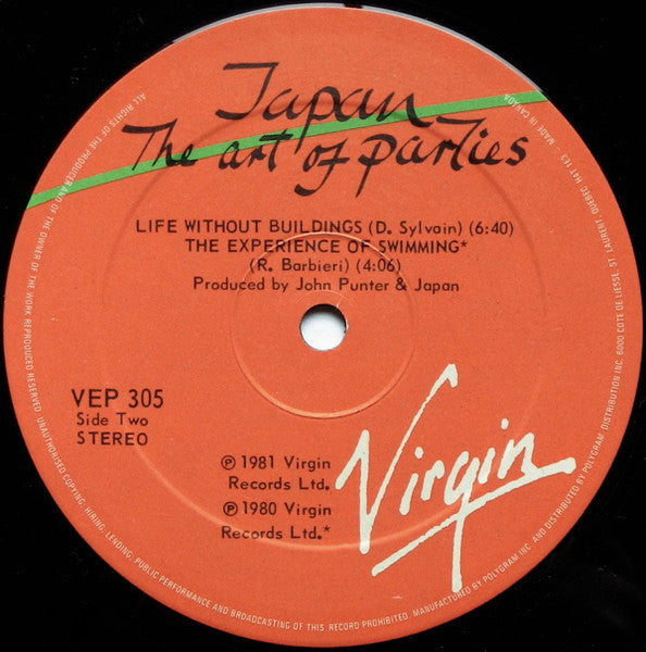 Japan - The Art Of Parties - 1981