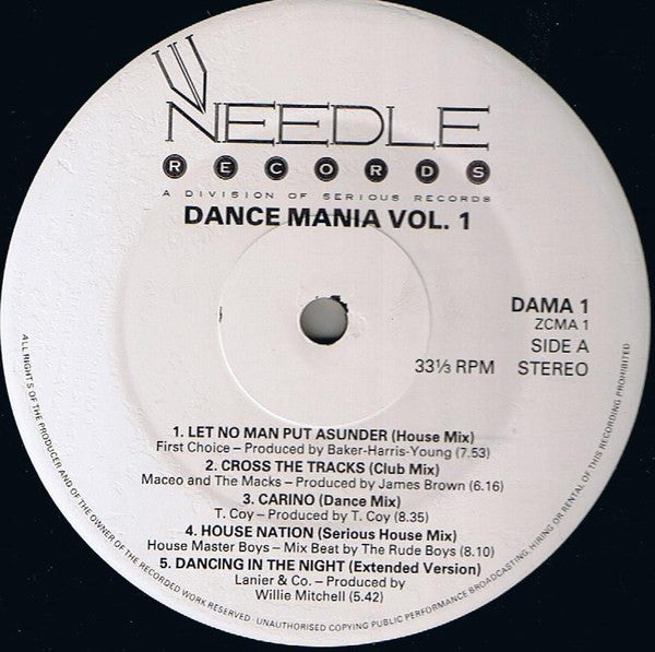 Various - Dance Mania Volume 1