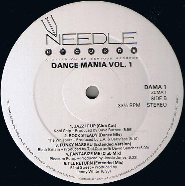 Various - Dance Mania Volume 1