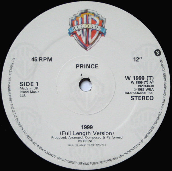 Prince - 1999 / Little Red Corvette - 1984